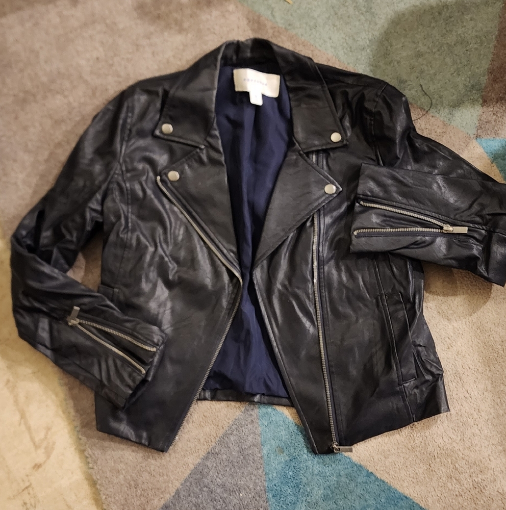 Faux leather jacket